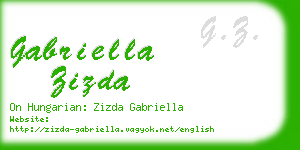 gabriella zizda business card